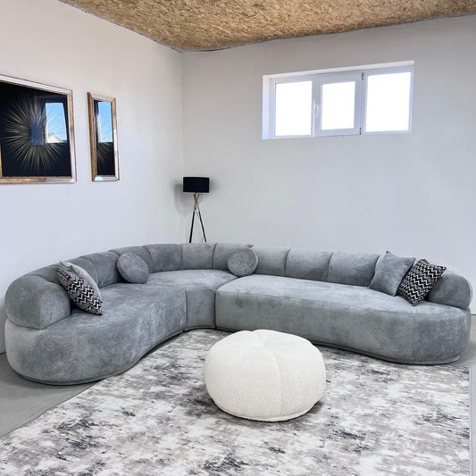 Salon tissu bouclette
