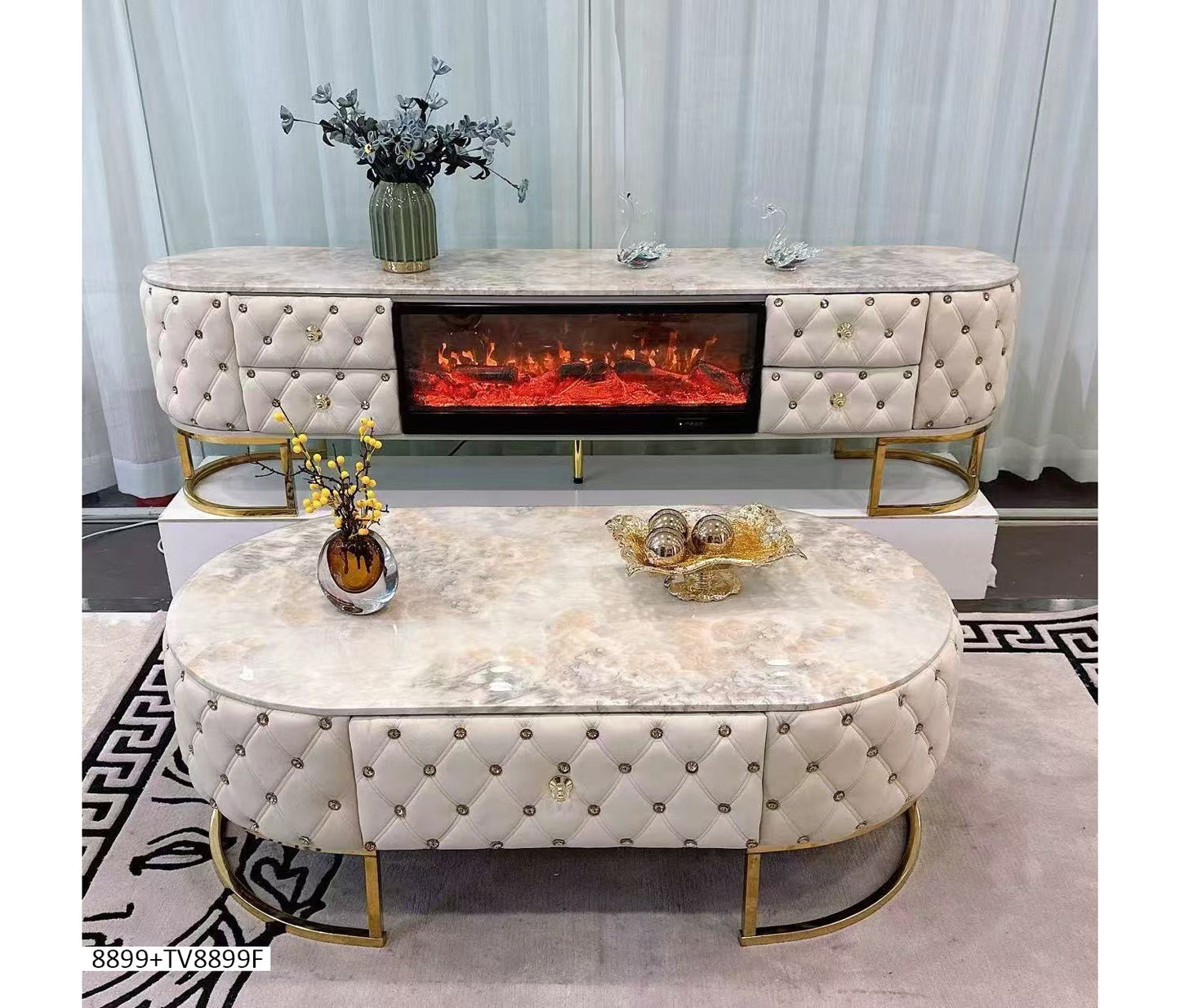 Ensemble table basse et Tv