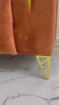 Salon 2 thon beige et orange
